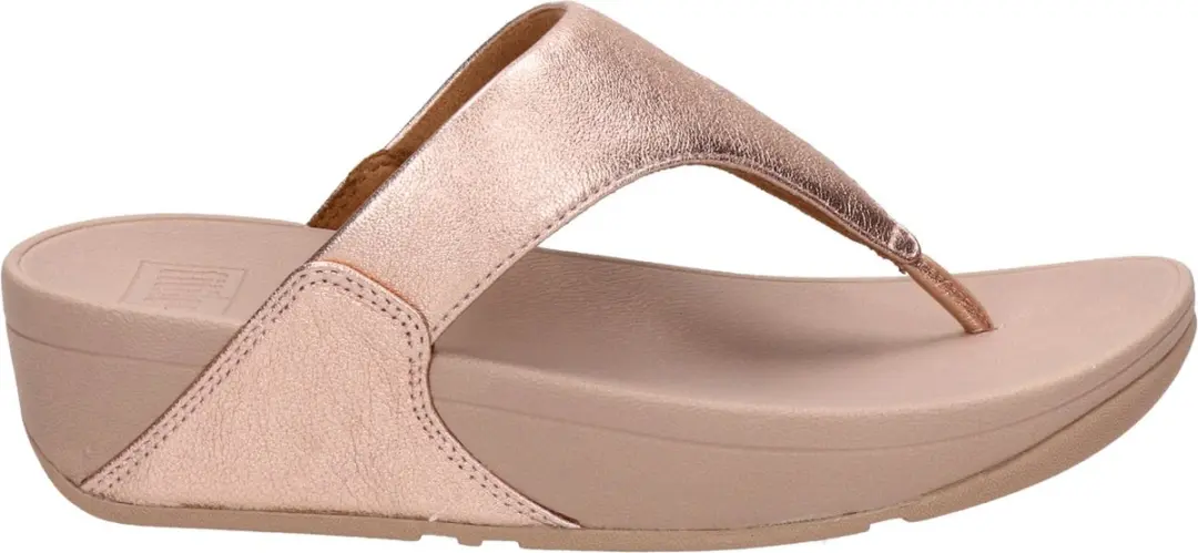 FitFlop Lulu Leather Teenslipper - Rose Gold - afbeelding 3 van 6