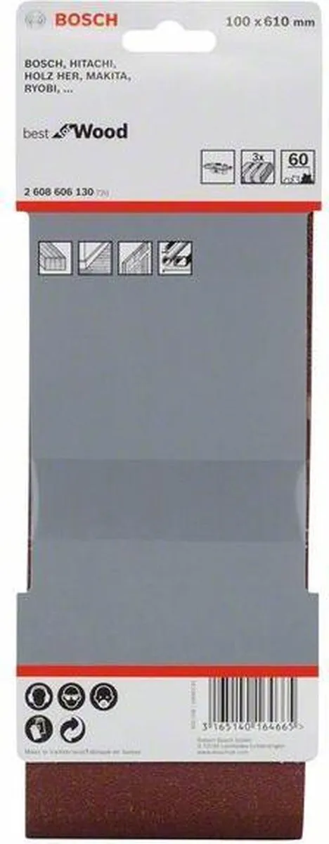 Bosch Professional 3 Banden 100x610mm Best Wood+Paint