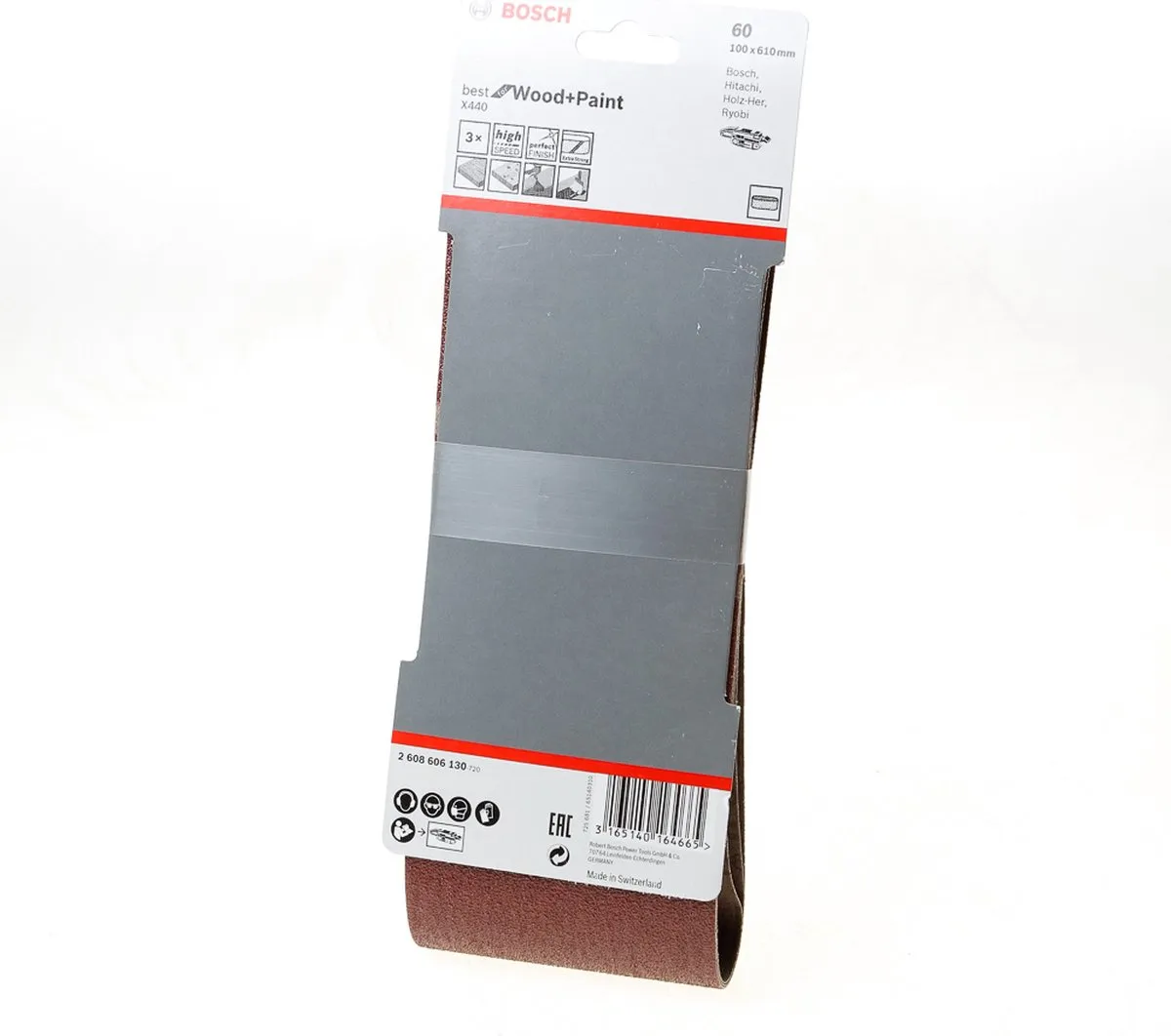 Bosch Professional 3 Banden 100x610mm Best Wood+Paint