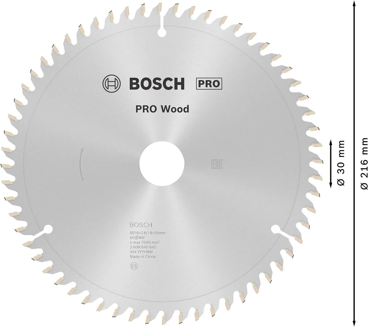 Bosch Professional CIRKZB Optima Zaagblad Metaal 30mm