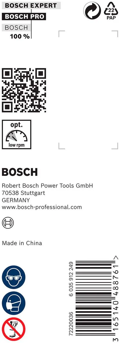 Bosch Professional Slangenboor 22x160mm - Hout - MPN 2608585706