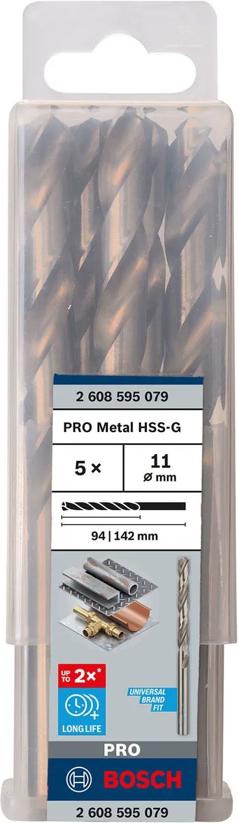 Bosch Professional ST. LINE 11.0mm HSS-G Boor - 5 Stuks
