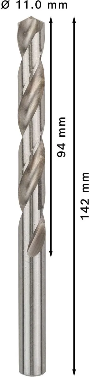 Bosch Professional ST. LINE 11.0mm HSS-G Boor - 5 Stuks