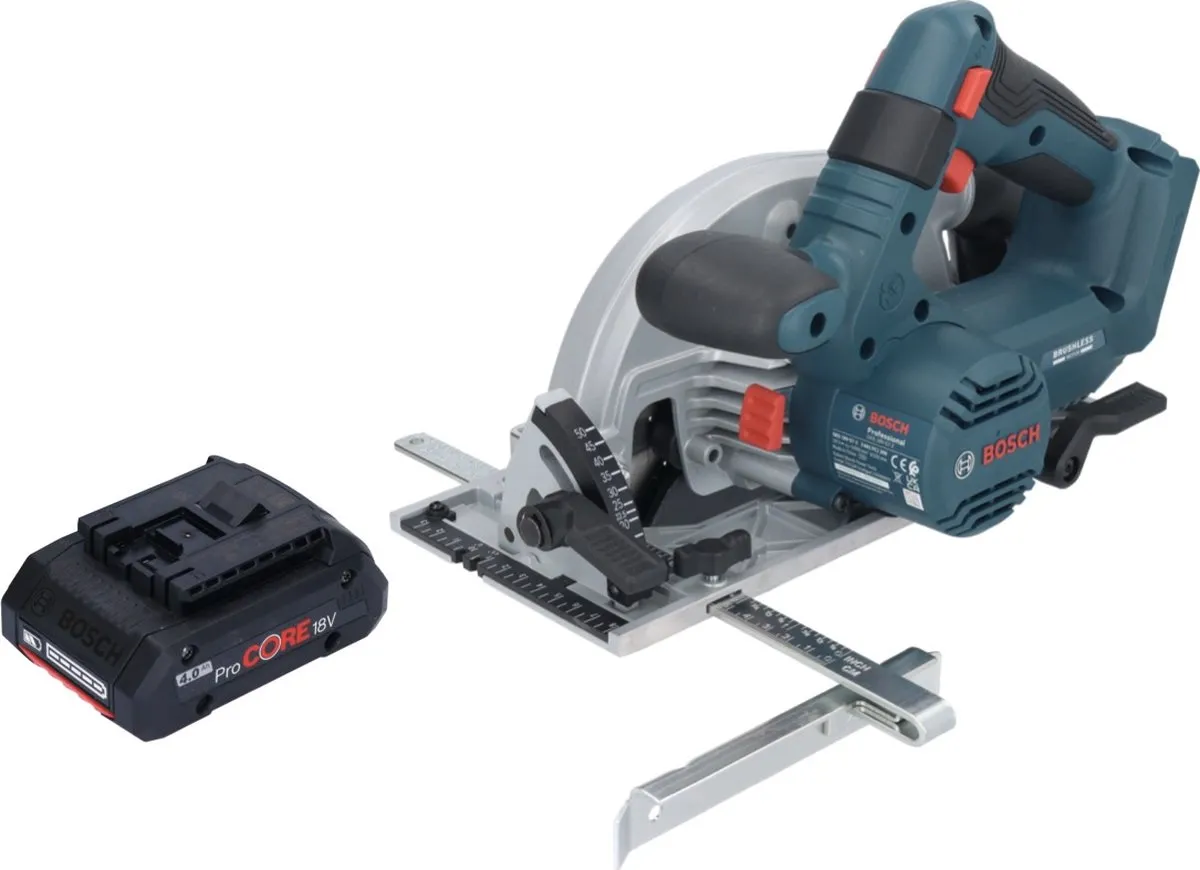Bosch Professional GKS 18V-57-2 Accucirkelzaag 165mm - 1x ProCORE 4.0Ah - afbeelding 3 van 5