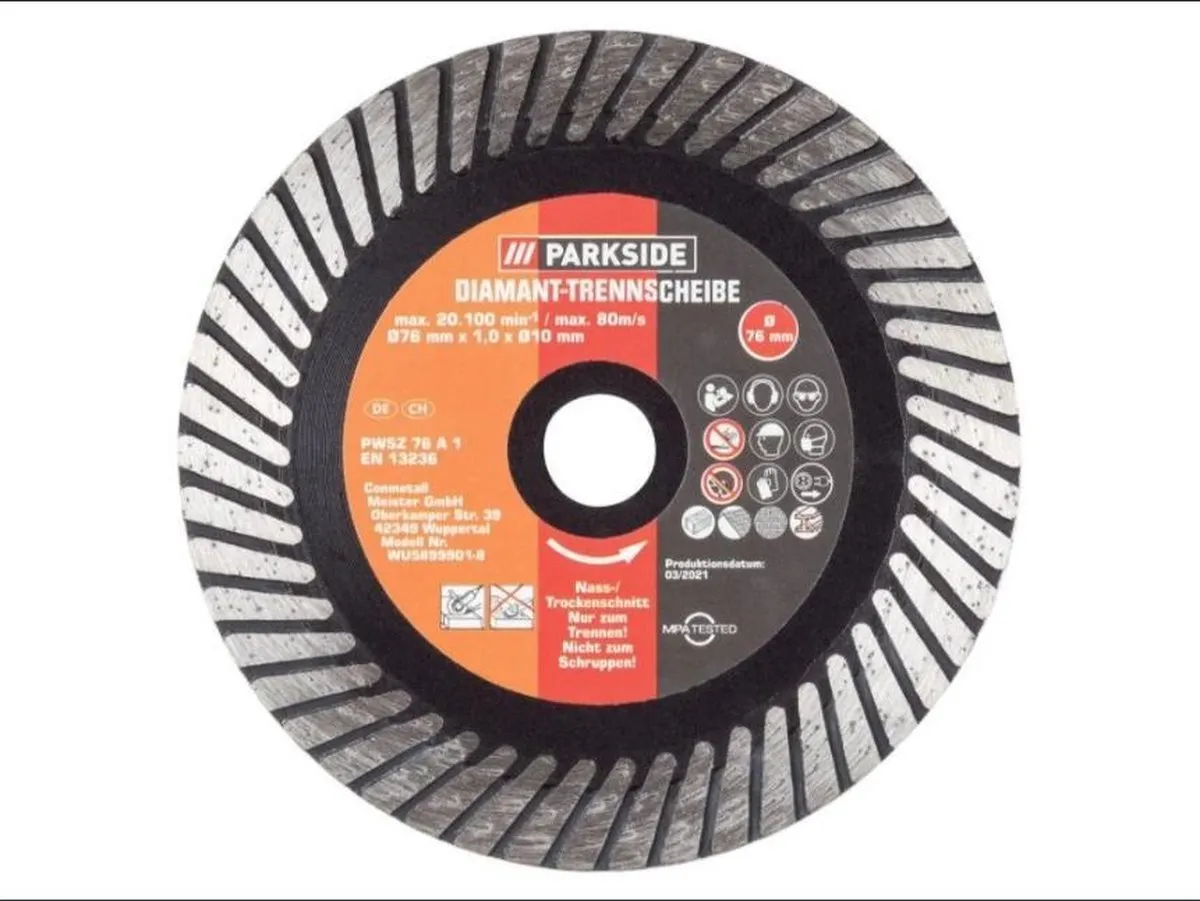 PARKSIDE Toebehoren Haakse Slijper Diamant 10mm