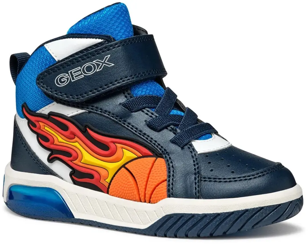 Geox INEK J569CC Jongens Sneakers - Marineblauw/Lichtblauw - Maat 33 - afbeelding 3 van 6