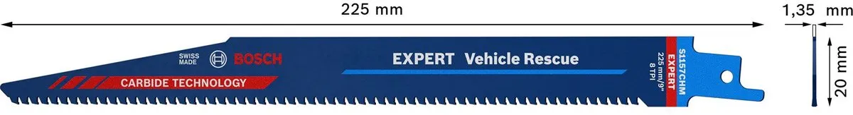 Bosch Professional Expert Reciprozaagblad 225mm