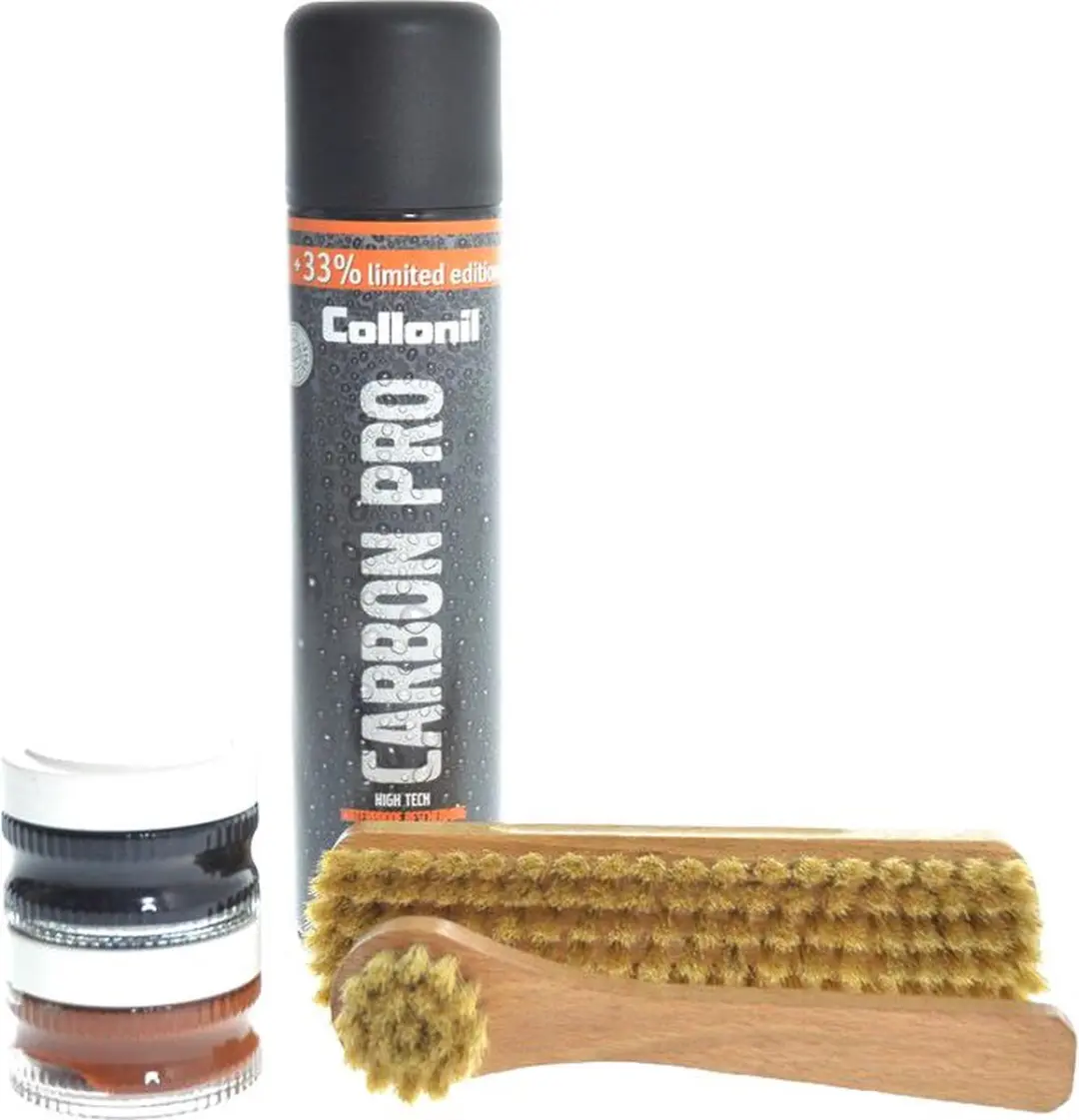 Collonil Schoenverzorgingspakket, Carbon pro spray, 2 Schoenpoets en 2 Borstels