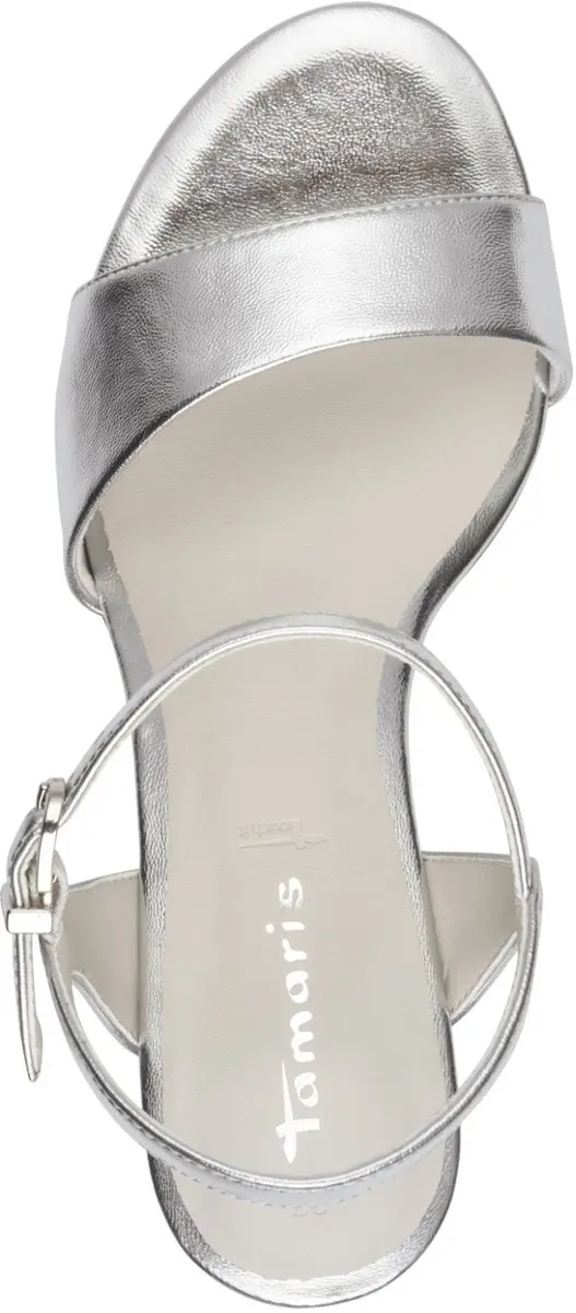 Tamaris Dames Sandalen - Zilverkleurig - afbeelding 5 van 6