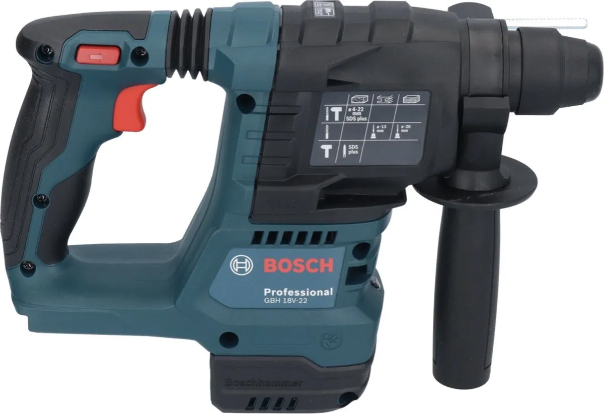 Bosch Professional GBH 18V-22 Accuboormachine - 1,9J SDS Plus - 1x 4,0Ah Accu