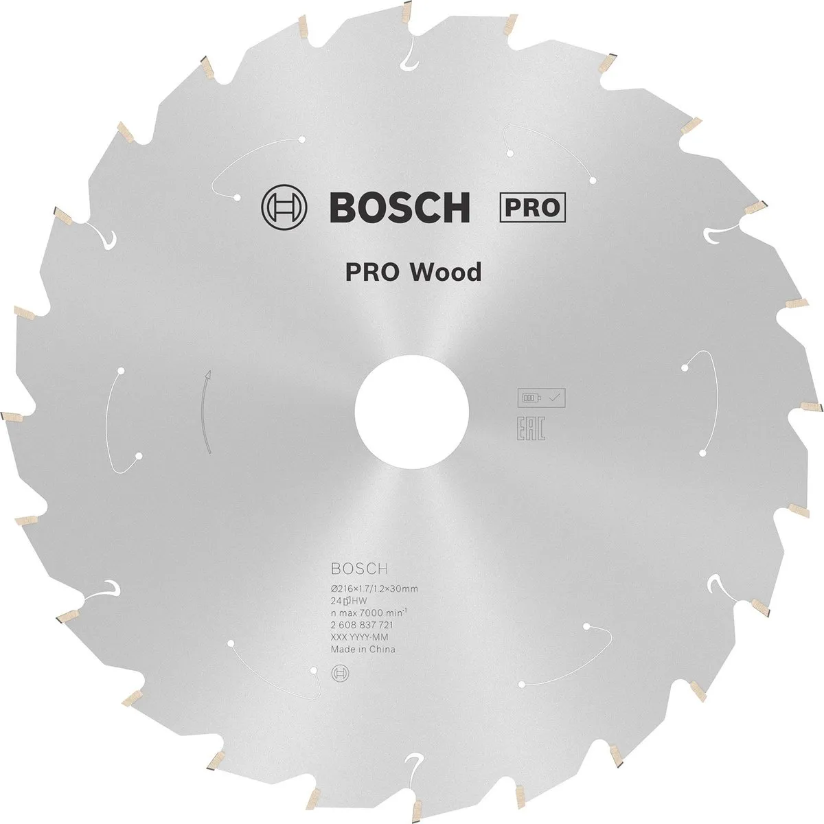 Bosch Professional PRO Wood Zaagblad 216mm - 24 Tanden