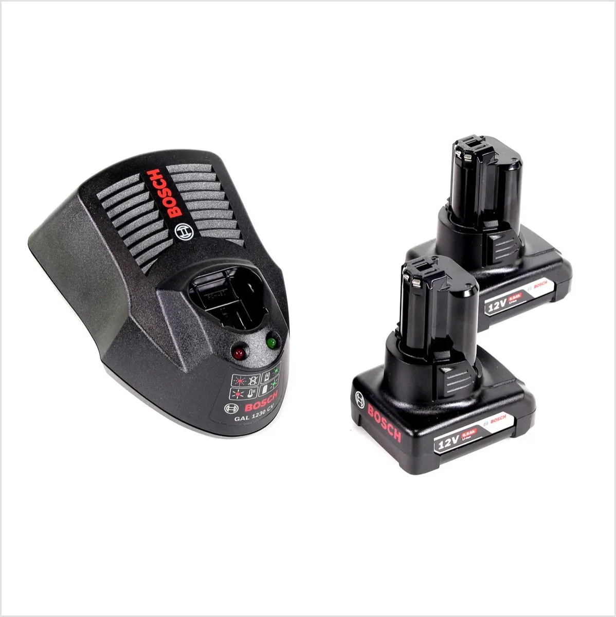 Bosch Professional 12V Starterset - 2x 6,0Ah Accu + Snellader