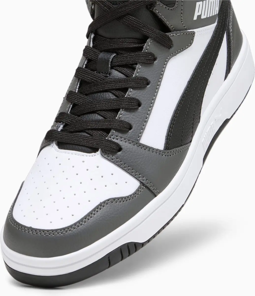 PUMA Rebound v6 Heren Sneakers - Grijs/Wit/Zwart - afbeelding 3 van 6