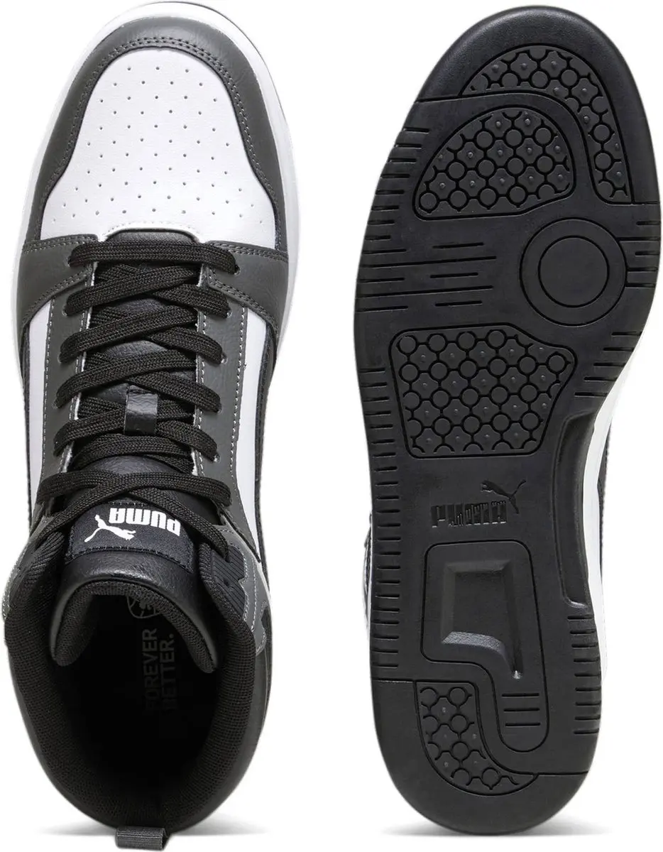 PUMA Rebound v6 Heren Sneakers - Grijs/Wit/Zwart - afbeelding 6 van 6