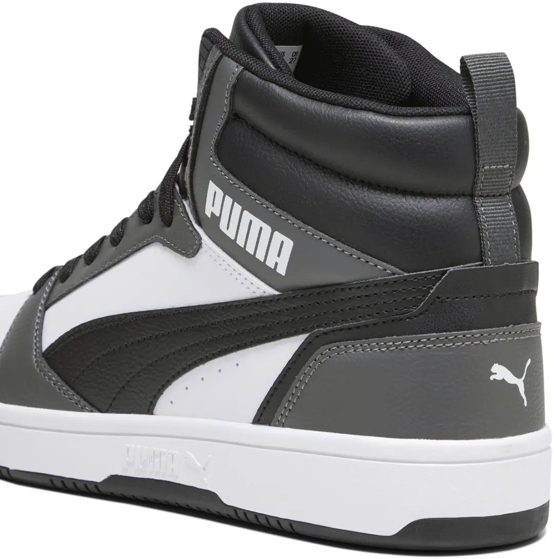 PUMA Rebound v6 Heren Sneakers - Grijs/Wit/Zwart - afbeelding 4 van 6