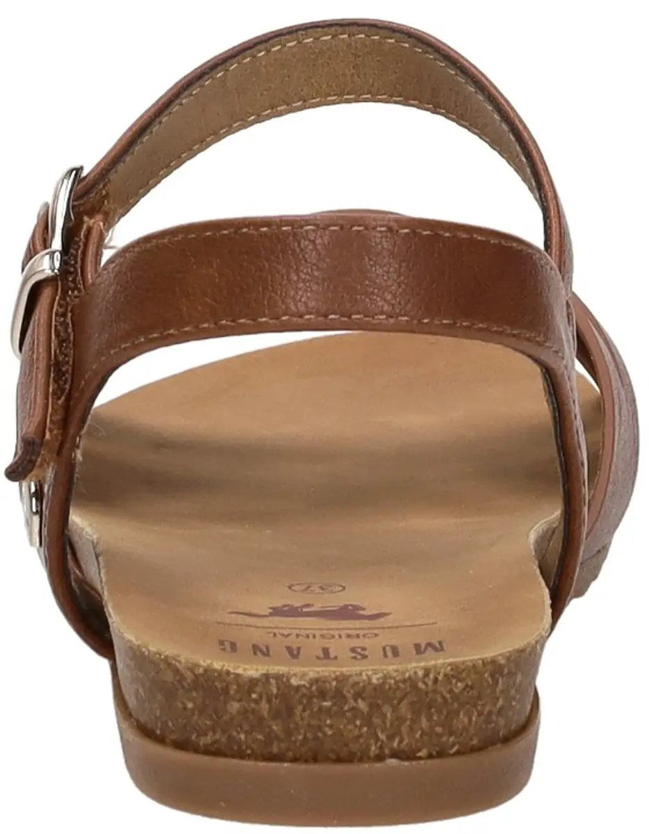 Mustang Sandalen Plat Sandalen Plat - cognac - Maat 39 - afbeelding 6 van 6