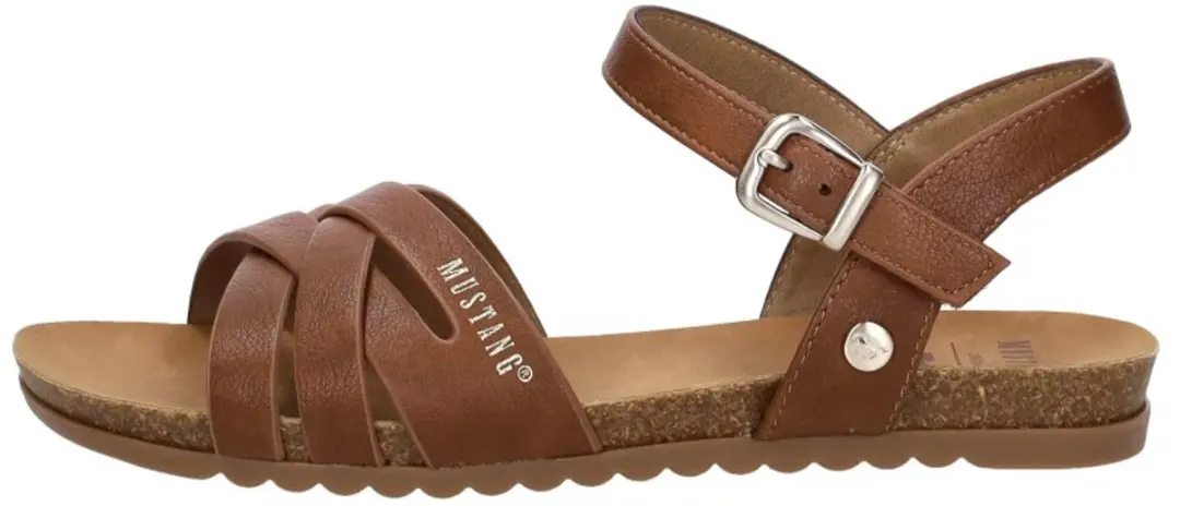 Mustang Sandalen Plat Sandalen Plat - cognac - Maat 39 - afbeelding 2 van 6