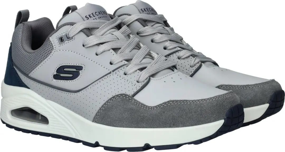 Skechers Uno Retro One Heren Sneakers - Grijs - afbeelding 4 van 6