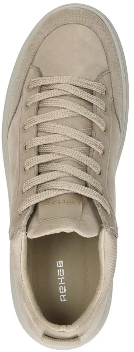 Rehab Russel Nub Sneakers Laag - Beige - Maat 43 - afbeelding 5 van 6