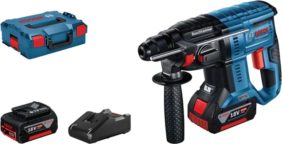 Bosch Professional GBH 18V-21 Boorhamer - 2x 4000mAh Accu