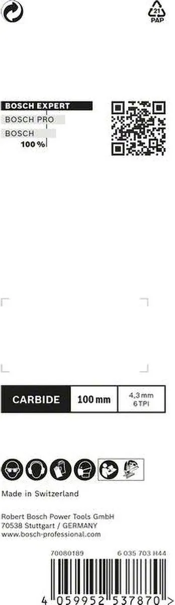 Bosch Professional EXPERT T141HM Decoupeerzaagblad - 10 Stuks