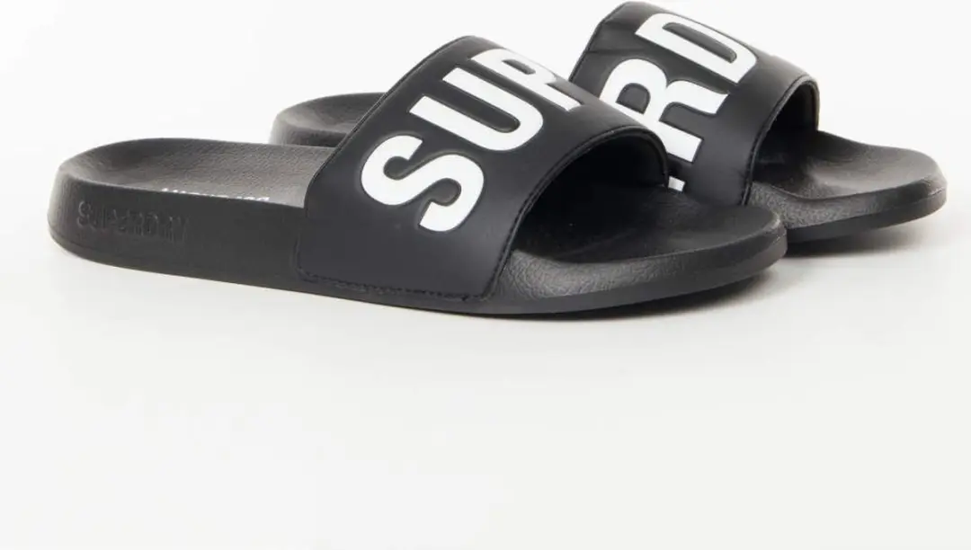 Superdry Core Badslippers Heren - 40/41 - Black/White - afbeelding 6 van 6