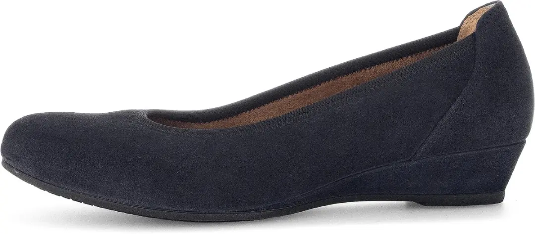 Gabor blauw suede sleehak pump art.02.690 46 maat 6.5/40