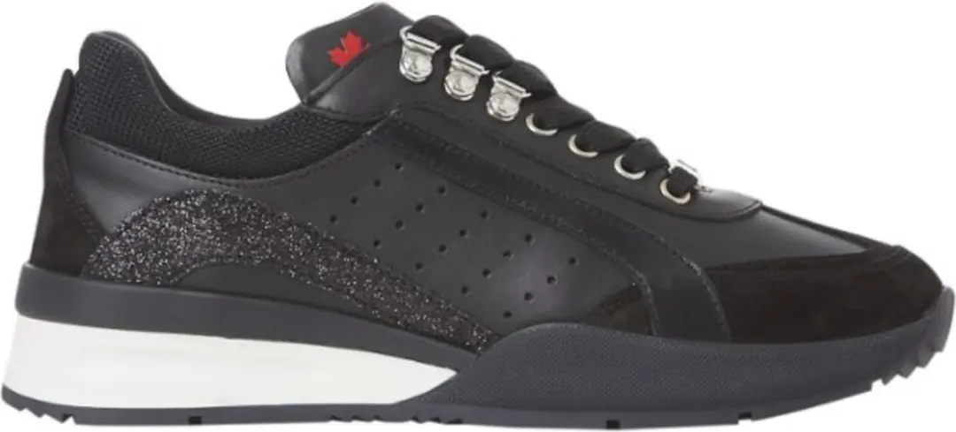 Dsquared2 Original Legend sneaker van leer met suède details