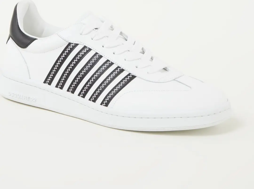 Dsquared2 Boxer sneaker van kalfsleer