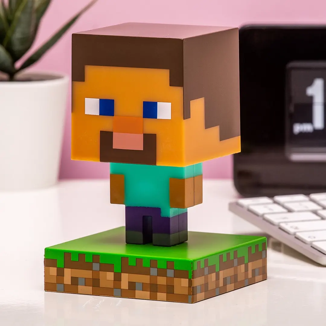 Paladone Minecraft Steve Bureaulamp - Veelkleurig