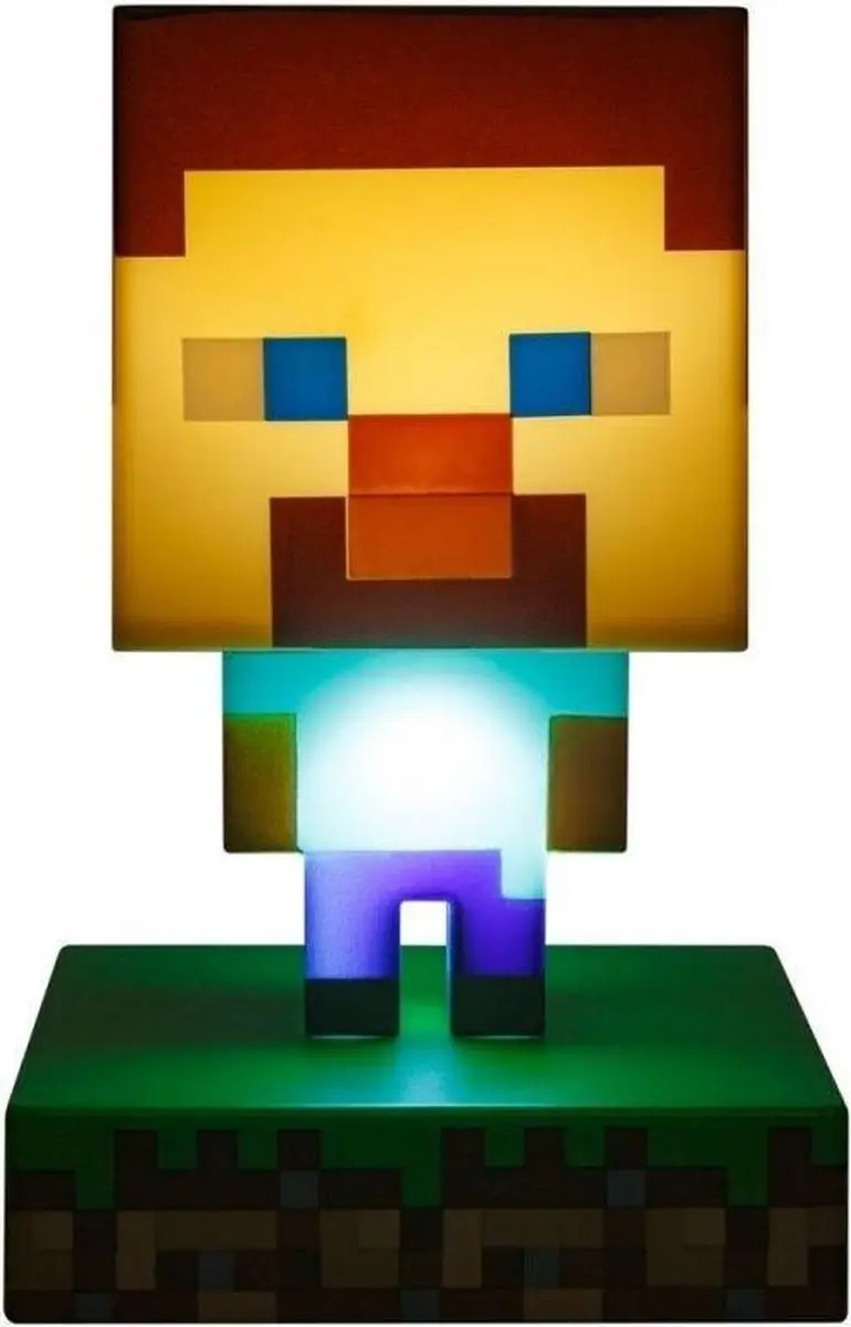 Paladone Minecraft Steve Bureaulamp - Veelkleurig