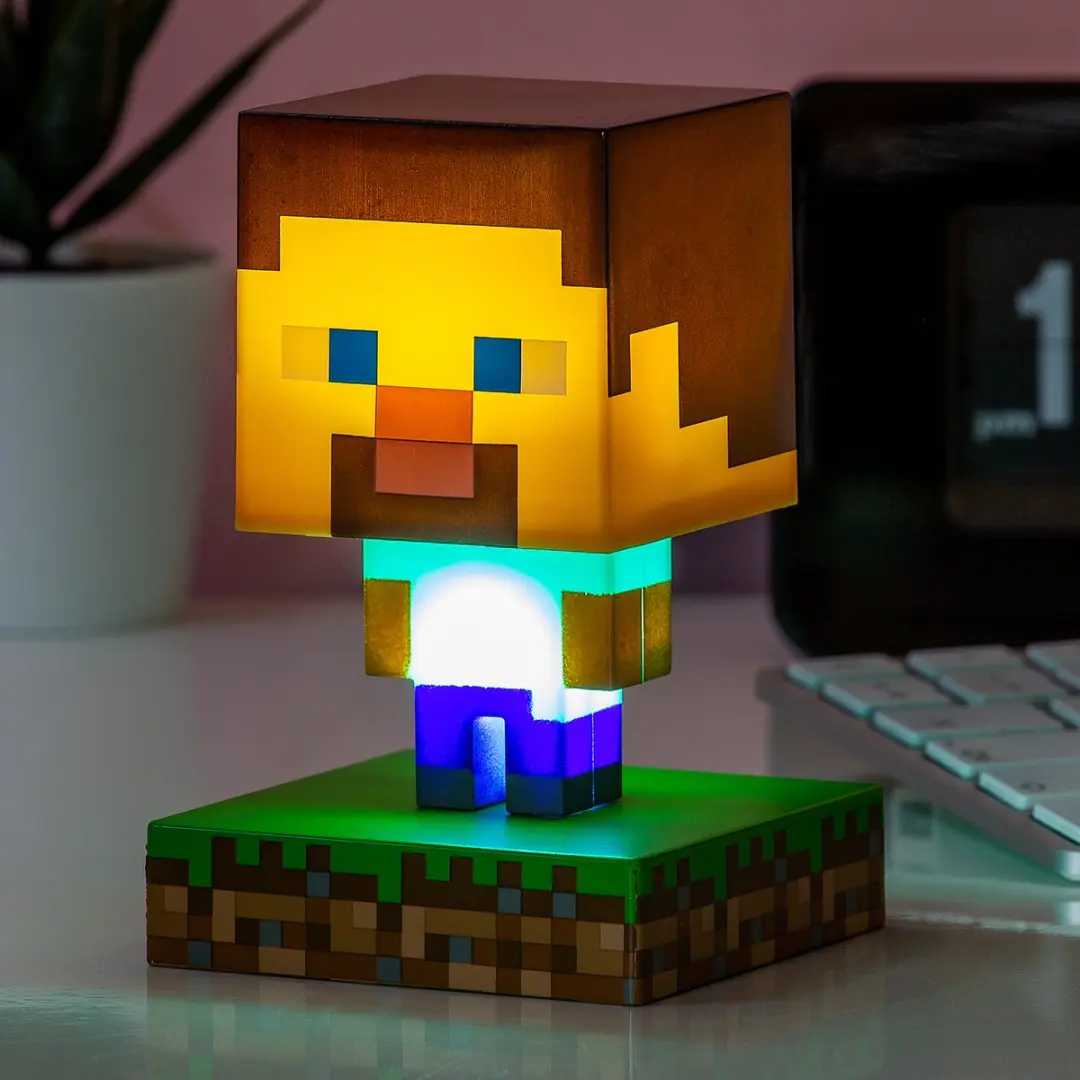 Paladone Minecraft Steve Bureaulamp - Veelkleurig