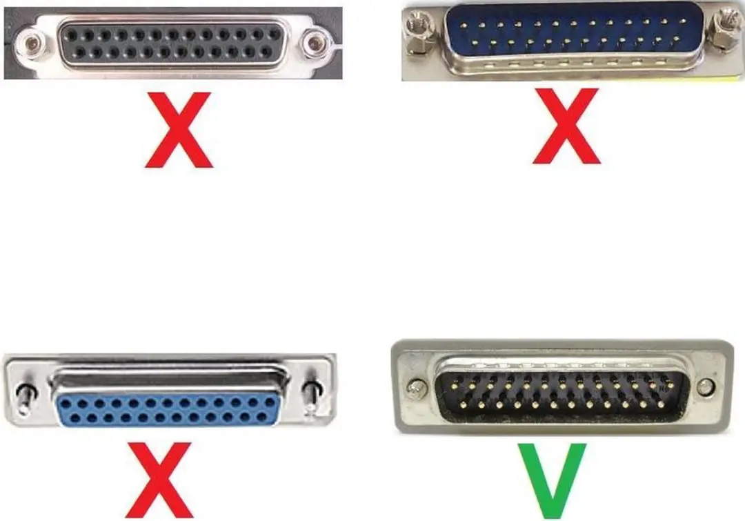 Delock USB 1.1 naar Parallel Kabel 1m - Zwart