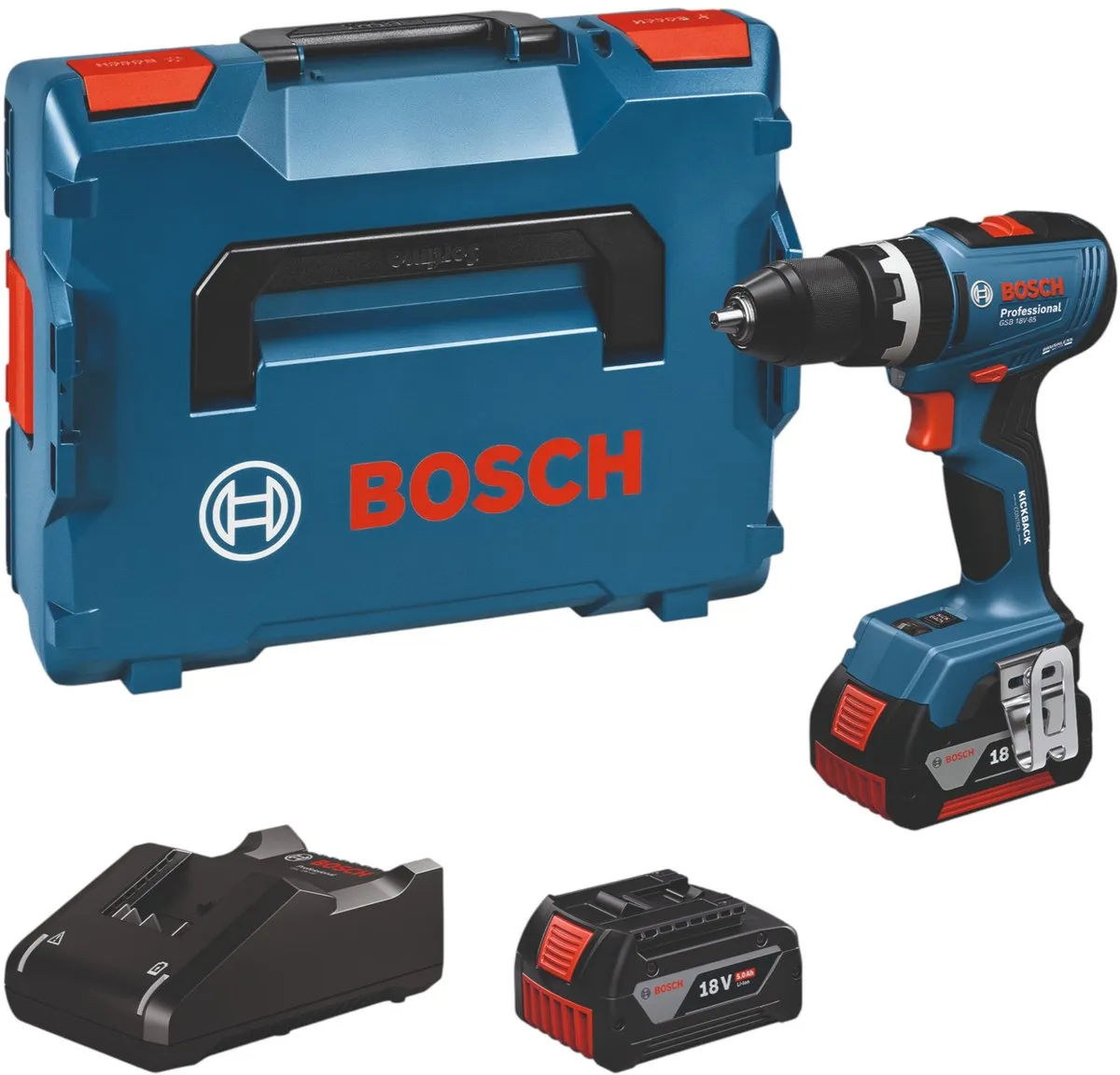 Bosch Professional GSR 18V-65 Accu Schroefboormachine - 18V 5.0Ah - 2 Snelheden