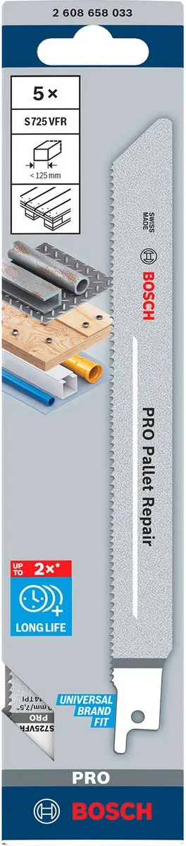 Bosch Professional S 722 VFR Zaagblad - 5 Stuks