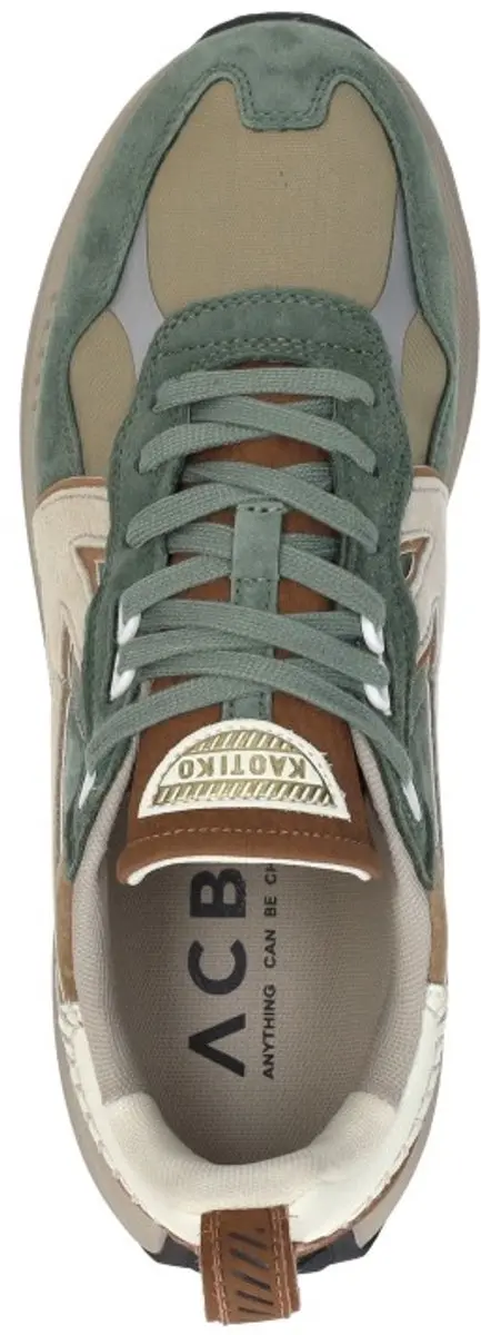 Kaotiko Vancoouver Artisan Sneakers Laag - Groen - 44 - afbeelding 5 van 6
