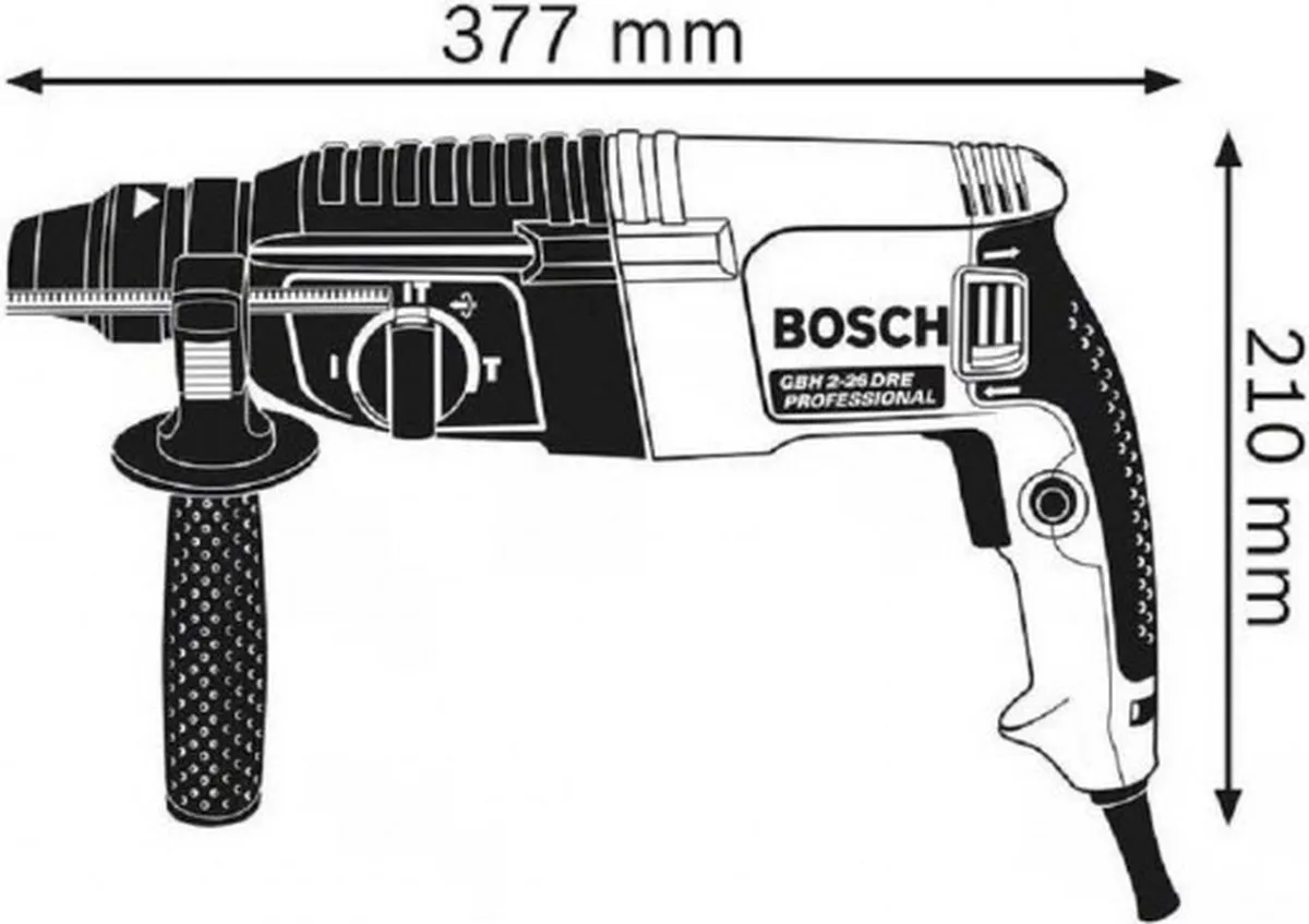 Bosch Professional GBH 2-26 DRE Boorhamer SDS-plus - 830W