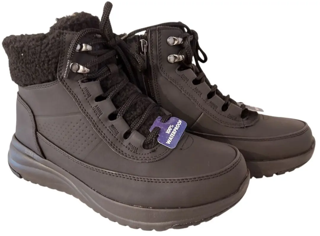 Skechers Veterboot Go Walk On The Go Stellar 144756 BBK Zwart Waterproof