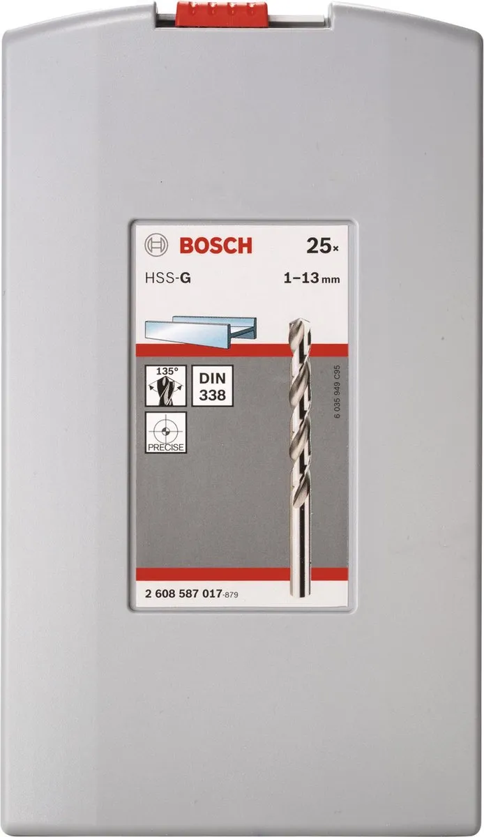 Bosch Professional Metaalboormachine HSS-G Set 25ST - 25 Stuks - afbeelding 6 van 6