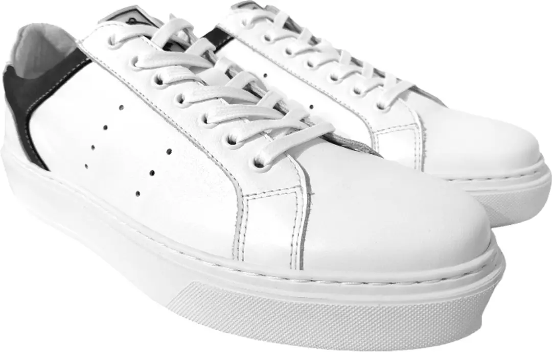 Australian Sneaker Omaha White Leather 15.1666.01-B02 White Blue