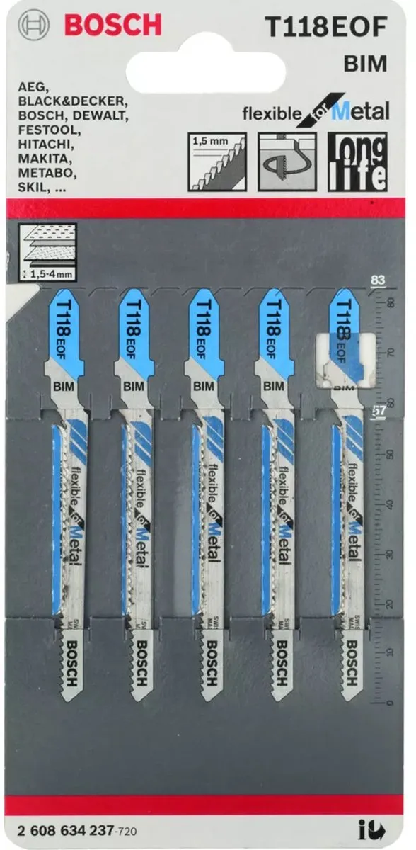 Bosch Professional DECOUPEERZB T118EOF 5 - Metaal