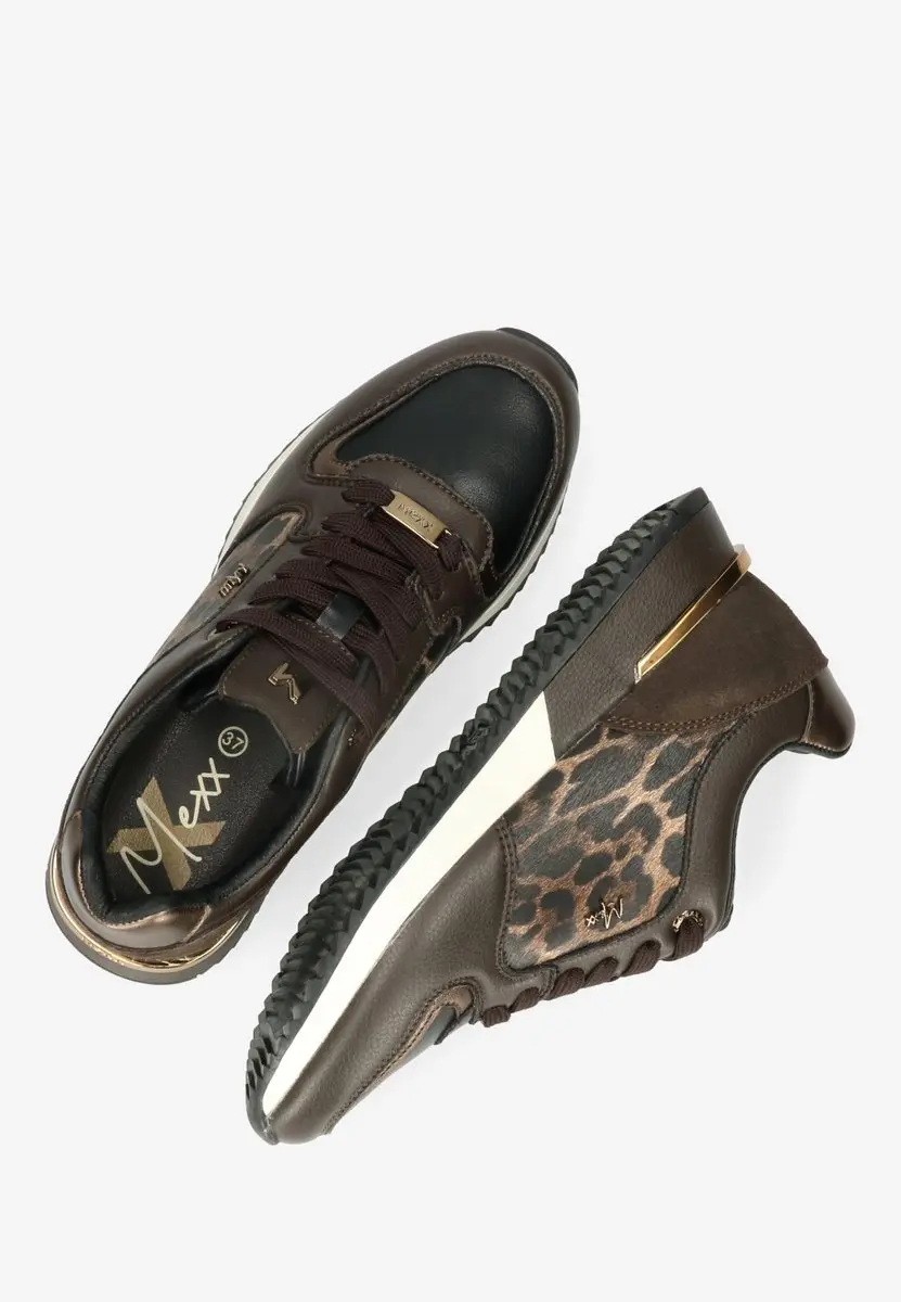Mexx Sneakers Fleur Ellen MI001000953W-1101 Zwart / Bruin-39