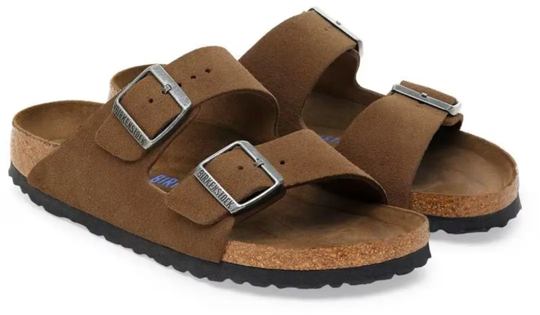 Birkenstock Arizona Soft Footbed Suede Slippers - 39 - afbeelding 2 van 6