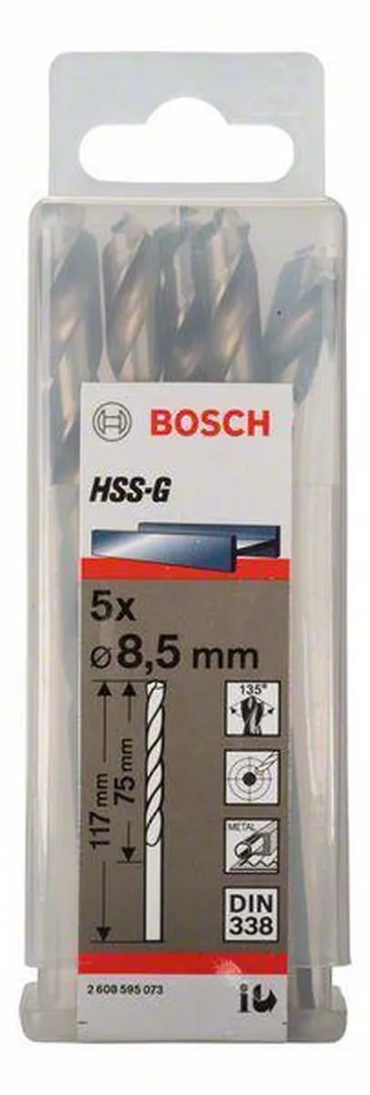 Bosch Professional ST. LINE 8.5mm HSS-G Boor - 5 Stuks