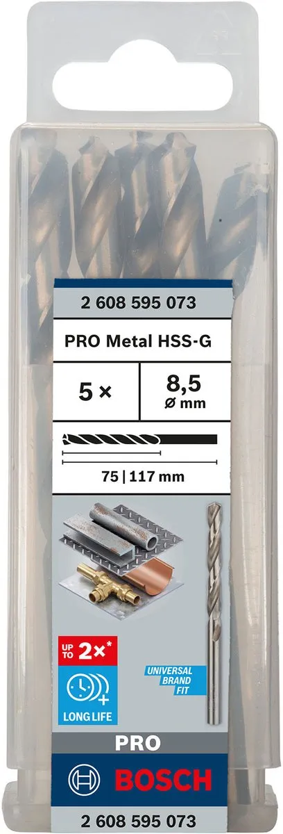 Bosch Professional ST. LINE 8.5mm HSS-G Boor - 5 Stuks