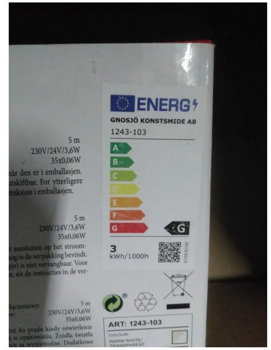Konstsmide Lichtgordijn 116x75cm - 35 LED Sterrensnoer 24V Warmwit - afbeelding 2 van 6