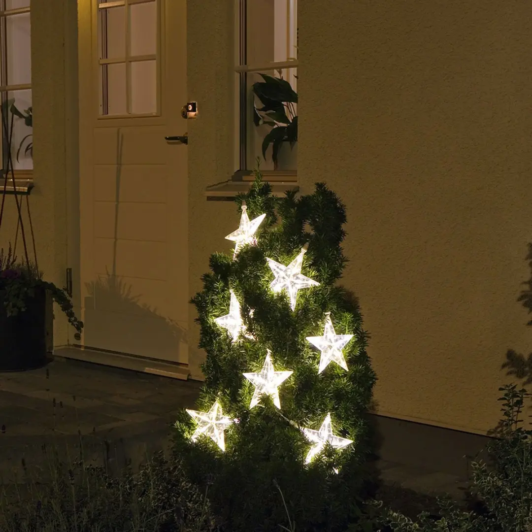 Konstsmide Lichtgordijn 116x75cm - 35 LED Sterrensnoer 24V Warmwit - afbeelding 6 van 6
