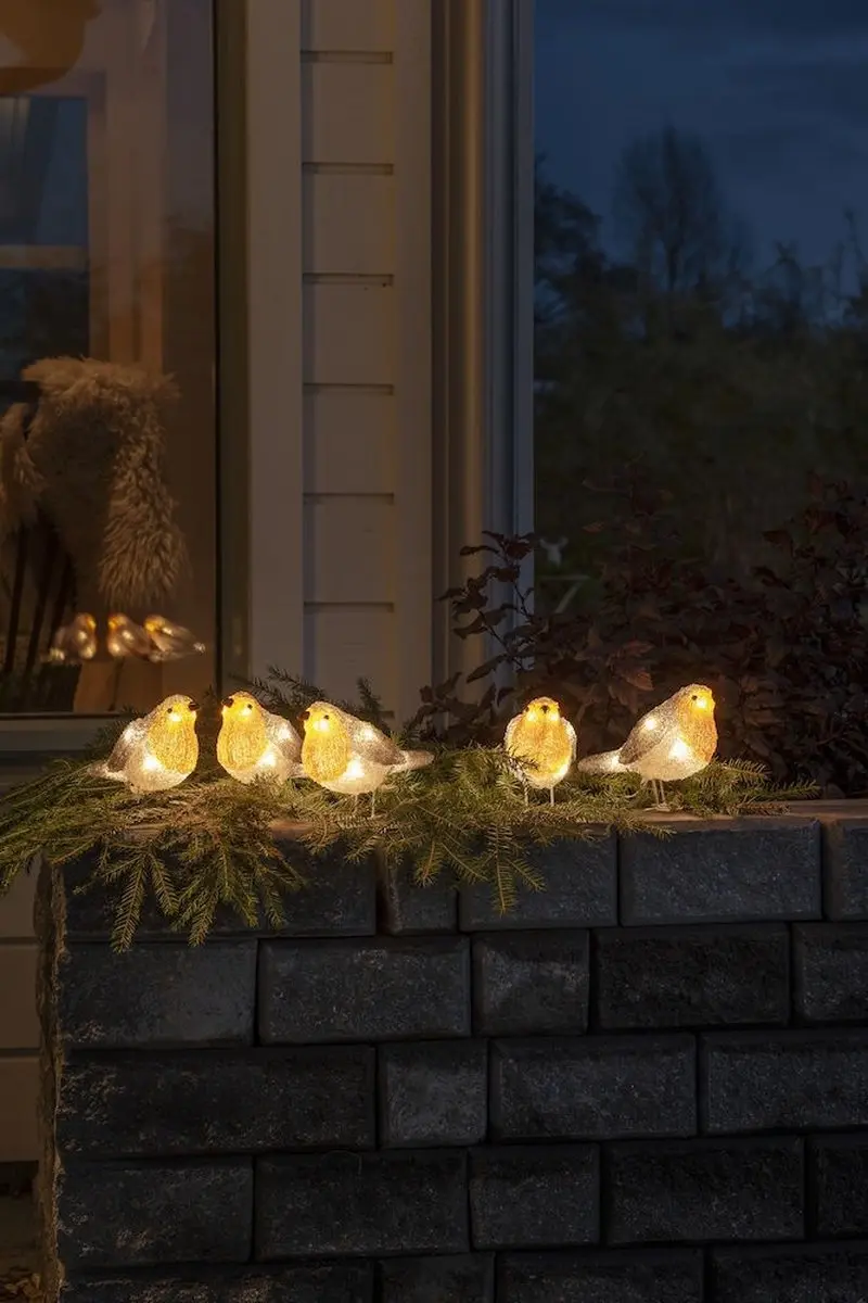 Konstsmide Roodborst 3D Kerstfiguur - 40 LED Warm Wit - 11cm - IP44