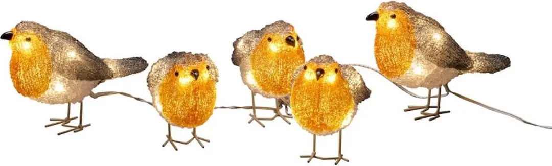 Konstsmide Roodborst 3D Kerstfiguur - 40 LED Warm Wit - 11cm - IP44
