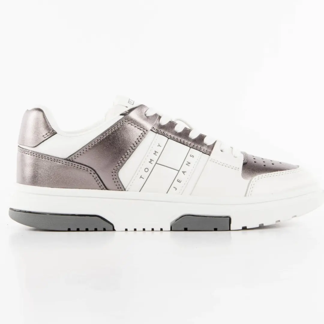 Tommy Hilfiger The Brooklyn Sneaker Leder - Dames - 38 Warm Stone - afbeelding 2 van 6